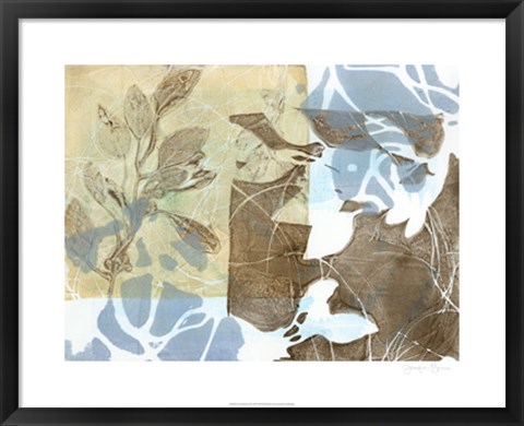 Framed Leaf Inclusion II Print