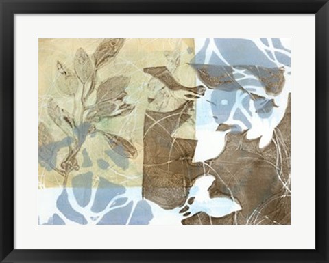 Framed Leaf Inclusion II Print