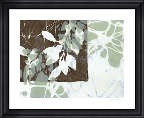 Framed Leaf Inclusion III Print