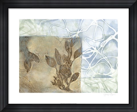 Framed Leaf Inclusion V Print