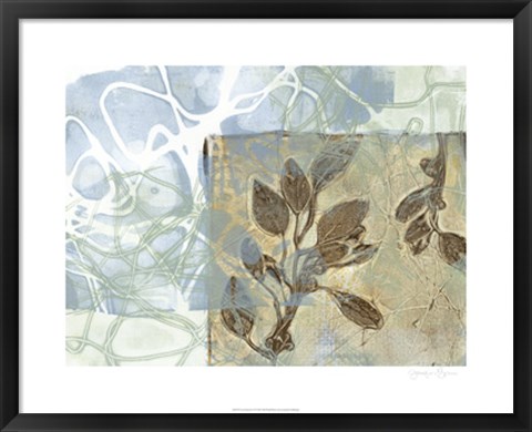 Framed Leaf Inclusion VI Print