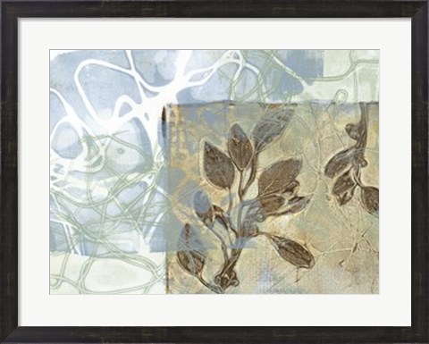 Framed Leaf Inclusion VI Print