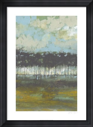 Framed Golden Field I Print