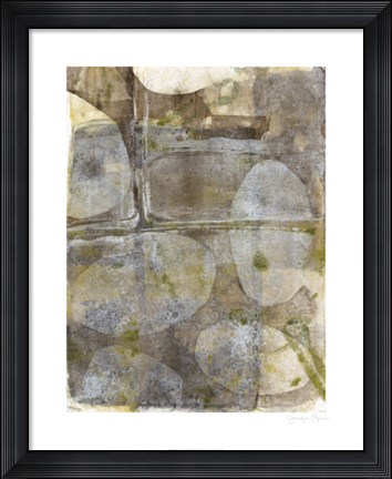 Framed River Rock III Print