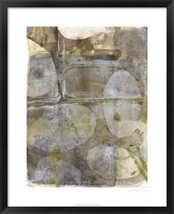 Framed River Rock III Print