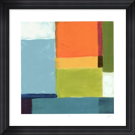Framed City Square III Print