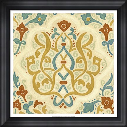 Framed Non-Embellished Bombay Design I Print