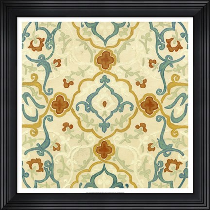 Framed Non-Embellished Bombay Design II Print