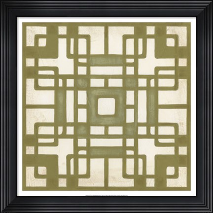 Framed Non-Embellished Deco Tile II Print