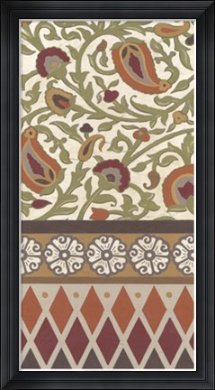 Framed Non-Embellished Turkish Garden I Print