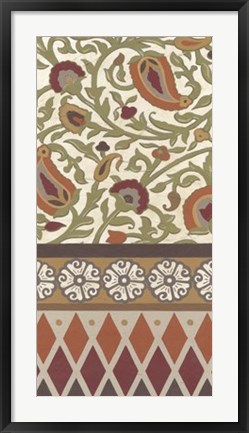 Framed Non-Embellished Turkish Garden I Print