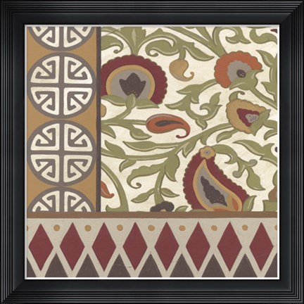 Framed Non-Embellished Turkish Garden III Print