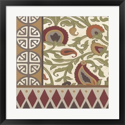 Framed Non-Embellished Turkish Garden III Print