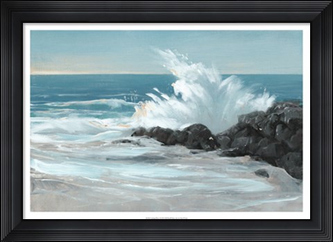 Framed Crashing Wave I Print