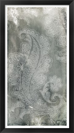 Framed Silver Lace I Print