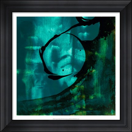 Framed Turquoise Element III Print