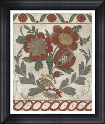 Framed Tudor Rose II Print