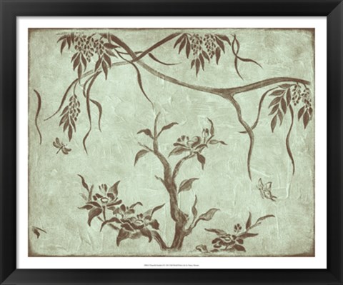 Framed Peaceful Garden II Print