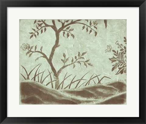 Framed Peaceful Garden IV Print