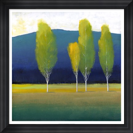 Framed Glowing Trees I Print