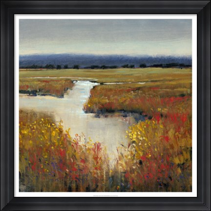 Framed Marsh Land I Print