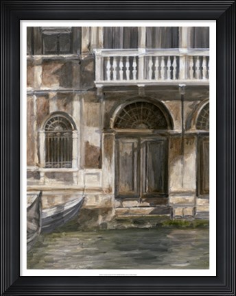 Framed Venetian Facade I Print