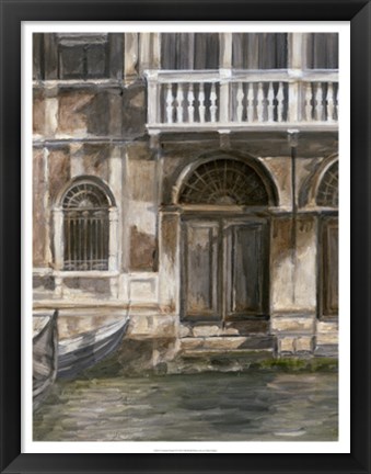 Framed Venetian Facade I Print