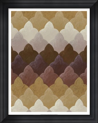 Framed Plum Orchard I Print