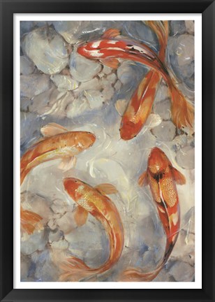 Framed Vibrant Koi II Print