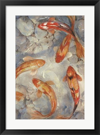 Framed Vibrant Koi II Print