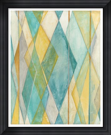 Framed Diamond Illusion I Print