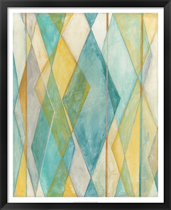 Framed Diamond Illusion I Print