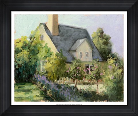 Framed Cotswold Cottage I Print