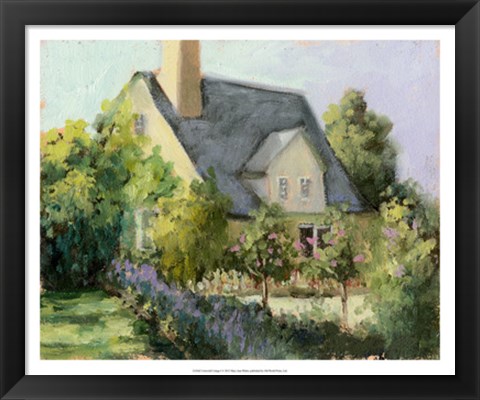 Framed Cotswold Cottage I Print