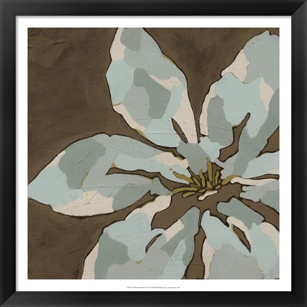 Framed Patchwork Petals I Print