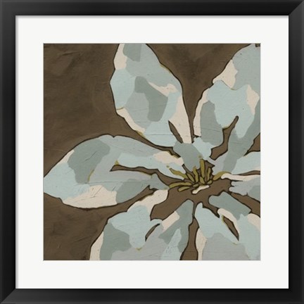 Framed Patchwork Petals I Print