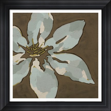 Framed Patchwork Petals II Print