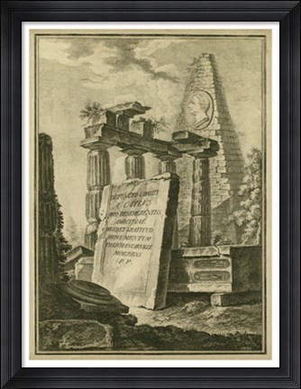 Framed Grecian Tablet II Print