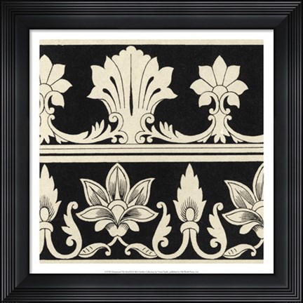 Framed Ornamental Tile Motif II Print