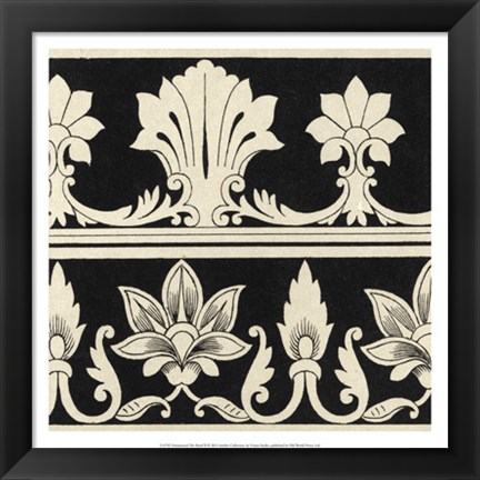 Framed Ornamental Tile Motif II Print