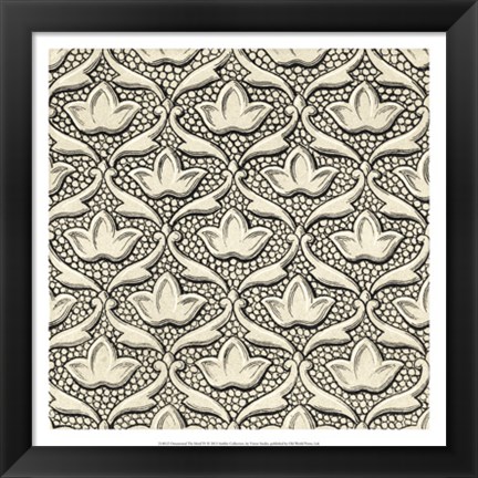 Framed Ornamental Tile Motif IV Print