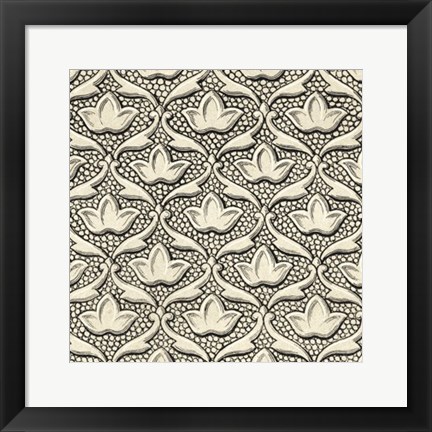 Framed Ornamental Tile Motif IV Print