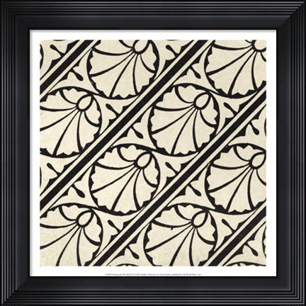 Framed Ornamental Tile Motif VI Print