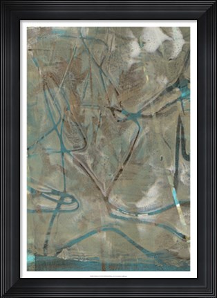 Framed Fluid Sea I Print