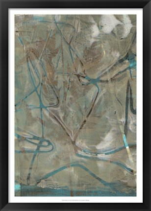 Framed Fluid Sea I Print