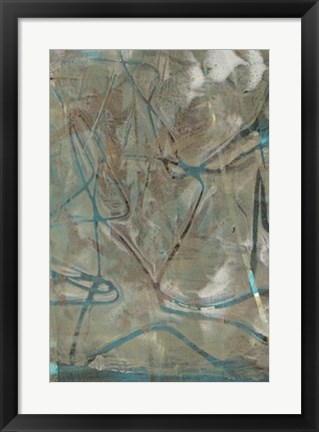 Framed Fluid Sea I Print