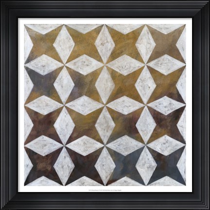 Framed Royal Pattern I Print