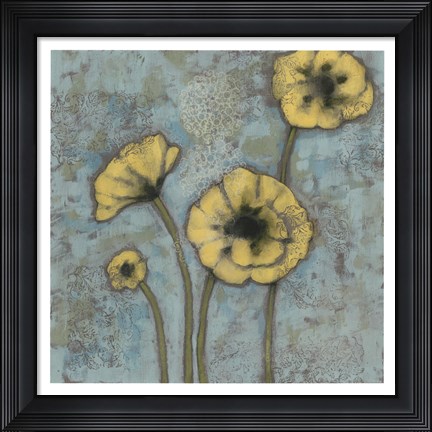 Framed Sun Poppies II Print