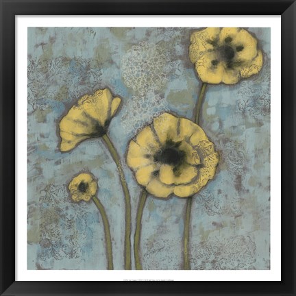 Framed Sun Poppies II Print