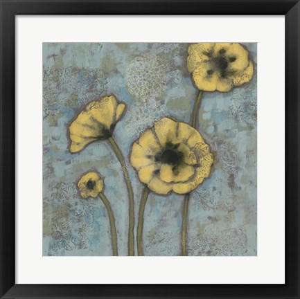 Framed Sun Poppies II Print